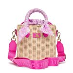 Túi Xách Tay Nữ MLB Basic Logo Bag New York Yankees 7ACRM0533 Màu Hồng