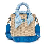 Túi Xách Tay Nữ MLB Basic Logo Bag New York Yankees 7ACRM0533 Màu Xanh