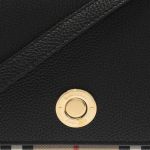 Túi Đeo Chéo Nữ Burberry Small Leather And Vintage Check Crossbody Bag Black 8023226 Màu Đen