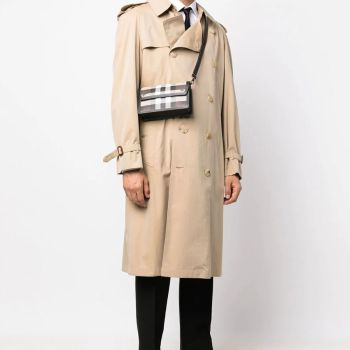 Túi Đeo Chéo Burberry Oscar Check-Pattern Shoulder Bag 8052791 Phối Màu