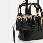 Set Túi Xách Nữ Versace Jeans Couture Range Sketch Bags - Across Body Bag Màu Đen