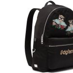 Balo Unisex Dolce & Gabbana D&G Vulcano Backpack In Nylon With Designers' Patches In Black Màu Đen