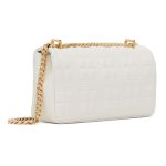 Túi Đeo Chéo Burberry White Small Quilted Lola Bag Màu Trắng