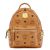 Balo MCM Visetos Stark Bebe Boo Side Studded Backpack X-Mini Cognac Màu Nâu