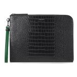 Túi Cầm Tay Find Kapoor  Clutch 32 Croco Set Màu Đen