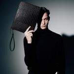 Túi Cầm Tay Find Kapoor  Clutch 32 Croco Set Màu Đen