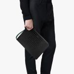 Túi Cầm Tay Find Kapoor  Clutch 32 Croco Set Màu Đen