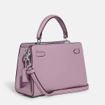 Túi Đeo Chéo Coach Mini Lane Top Handle In Signature Canvas CC977 Màu Tím/Be