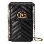 Túi Đeo Chéo Gucci GG Marmont Matelassé Mini Black Leather ‎672251-DTDHT-1000 Màu Đen