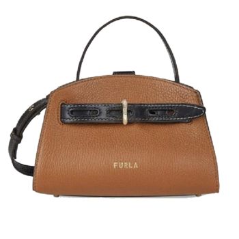 Túi Đeo Chéo Furla Top Handle Mini Cognac H Margherita Màu Nâu Đen