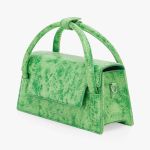 Túi Xách Tay Find Kapoor Marty Wedge Bag 22 Crinkled Cracked Màu Xanh Green