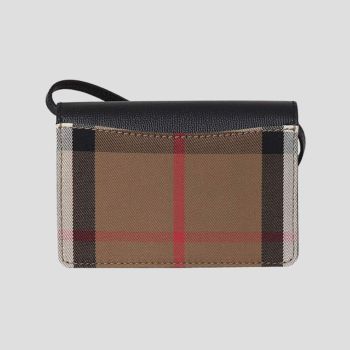 Túi Đeo Chéo Burberry Hamshire House Check Crossbody 80463161 Màu Nâu Đen