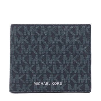 Ví Nam Michael Kors MK Cooper Billfold Wallet With Coin Pocket Admiral PL Blue 36U9LCRF3B Màu Xanh Navy