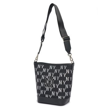 Túi Đeo Chéo MLB Big Classic Monogram Jacquard New Bucket Bag New York Yankees 3ABML023N-50BKS Màu Đen