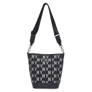 Túi Đeo Chéo MLB Big Classic Monogram Jacquard New Bucket Bag New York Yankees 3ABML023N-50BKS Màu Đen