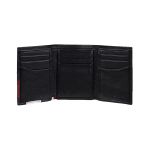 Ví Tommy Hilfiger Men's Genuine Leather Slim Trifold Wallet Màu Đen