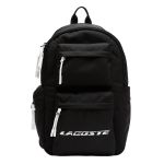 Balo Lacoste Unisex Contrast Inscription Backpack Black NH4044NZ Màu Đen