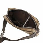 Túi Đeo Chéo Gucci GG Canvas Waistbag Beige Ebonyn Màu Nâu Be