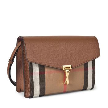 Túi Đeo Chéo Burberry House Check Macken Brown  Màu Nâu