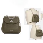 Balo Coach Convertible Mini Backpack Màu Xanh Olive