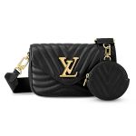 Túi Đeo Chéo Nữ Louis Vuitton LV New Wave Multi-Pochette M56461 Màu Đen