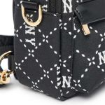 Balo Trẻ Em MLB Diamond Monogram Jacquard Mini Backpack New York Yankees 7ABKMD23N-50BKS Màu Đen