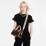 Túi Đeo Chéo Nữ Louis Vuitton LV Speedy Bandoulière 20 Black M46234 Màu Nâu