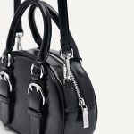 Túi Đeo Chéo Nữ Pedro Mini Buckle Handbag Black PW2-55060020 Màu Đen