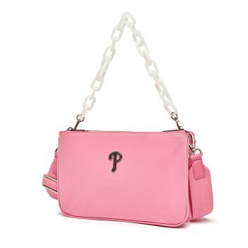 Túi Đeo Chéo MLB Nylon Chainstrap Philadelphia Phillies 3ACRM023N-10PKL Màu Hồng