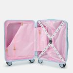 Vali Chiara Ferragni Logomania Hardshell Suitcase Màu Xanh Nhạt Size Cabin