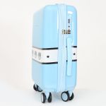 Vali Chiara Ferragni Logomania Hardshell Suitcase Màu Xanh Nhạt Size Cabin