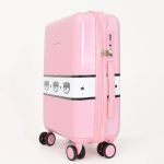 Vali Chiara Ferragni Logomania Hardshell Suitcase Màu Hồng Size Cabin