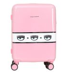 Vali Chiara Ferragni Logomania Hardshell Suitcase Màu Hồng Size Cabin