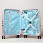Vali Chiara Ferragni Logomania Hardshell Suitcase Màu Hồng Size Cabin