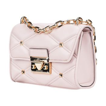 Túi Đeo Chéo Michael Kors MK Serena Small Solid Color Leather Small 35S2GNRC1I Màu Hồng Size 20