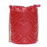 Túi Đeo Chéo Gucci  GG Marmont Mini Bucket Bag Màu Đỏ