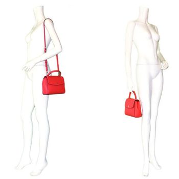 Túi Xách Tory Burch Emerson Anti-Scratch Flip Handle Màu Đỏ