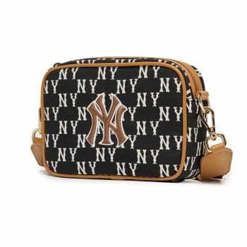 Túi Đeo Chéo Trẻ Em MLB Jacquard Monogram New York Yankees 7ACRM023N-50BKS Màu Đen