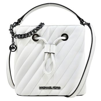 Túi Đeo Chéo Michael Kors MK Bucket Suri 35T0SU2C0U Màu Trắng Xích Bạc
