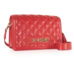 Túi Đeo Chéo Love Moschino Quilted Eco-Leather Signature Crossbody Bag Màu Đỏ