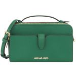 Túi Đeo Chéo Michael Kors MK Jet Set Item Medium Double Zip Phone Crossbody Màu Xanh Green