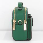 Túi Đeo Chéo Michael Kors MK Jet Set Item Medium Double Zip Phone Crossbody Màu Xanh Green