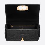 Túi Đeo Chéo Dior Medium Dior Caro Bag Black Supple Cannage Calfskin M9242UWHC_M900 Màu Đen Size 25