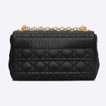 Túi Đeo Chéo Dior Medium Dior Caro Bag Black Supple Cannage Calfskin M9242UWHC_M900 Màu Đen Size 25