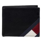 Ví Tommy Hilfiger Men's Genuine Leather Wallet With Multiple Card Slots Màu Đen