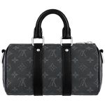 Túi Đeo Chéo Nam Louis Vuitton LV Keepall 25 Mit Schulterriemen M46271 Màu Đen Xám