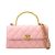 Túi Xách Chanel Shoulder Bag Pink With Matelasse Coco Mark Handle Màu Hồng
