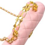 Túi Xách Chanel Shoulder Bag Pink With Matelasse Coco Mark Handle Màu Hồng