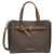 Túi Xách Michael Kors MK Emilia Large Logo Satchel Brown 35F0GU5S3B Màu Nâu Đen