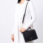 Túi Xách Kate Spade Maisie Leather Crossbody Handle Purse Black Màu Đen